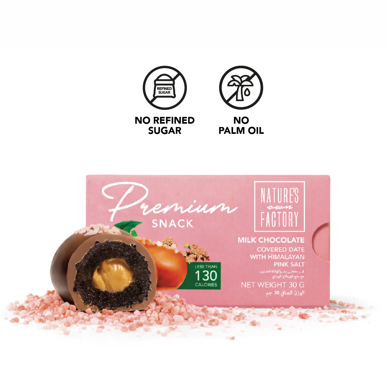 Chocolate Covered Dates with Himalayan Pink Salt