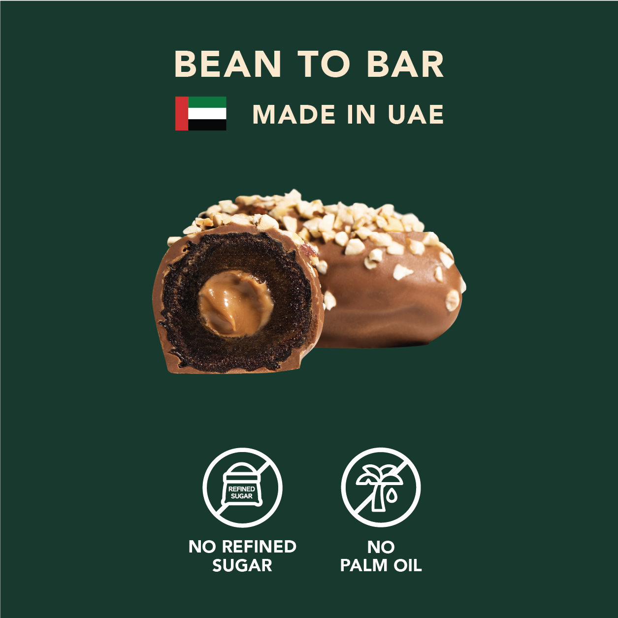 Chocolate Covered Date with Hazelnuts