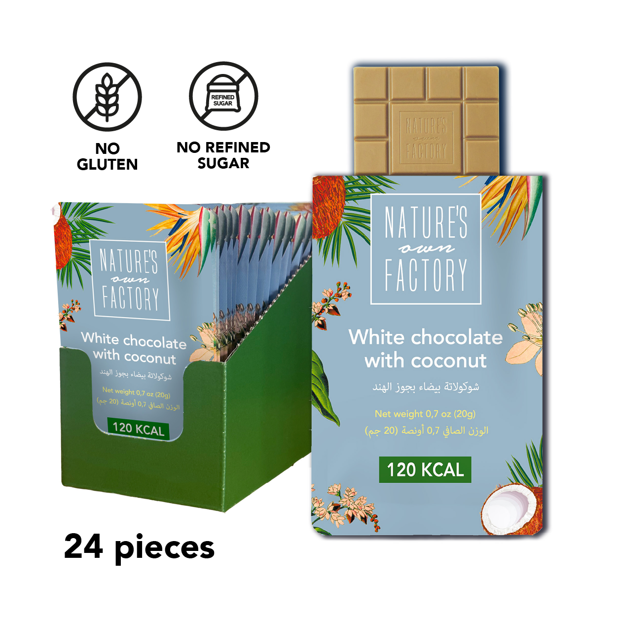 White Chocolate with Coconut x 24 packs