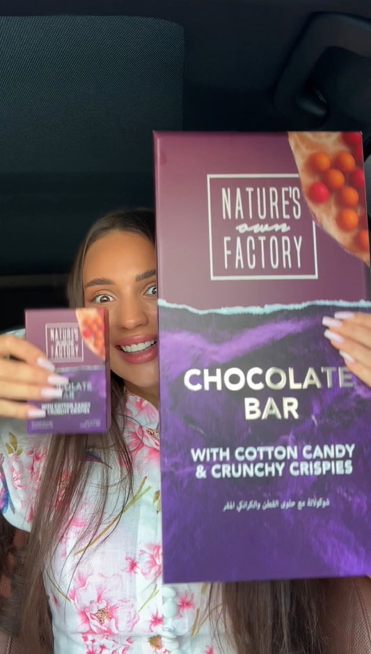 Chocolate Bar with Cotton Candy & Crunchy Crispies XL