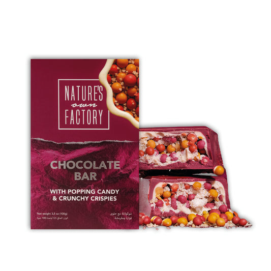 Chocolate Bar with Popping Candy & Crunchy Crispies