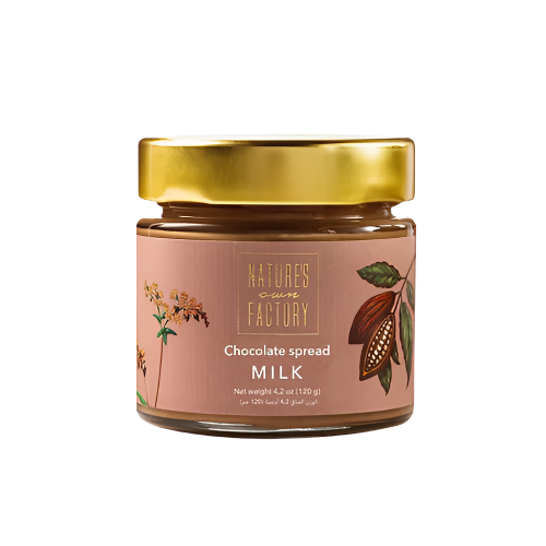 Nature’s Own Factory milk chocolate spread – 120g creamy jar with rich cocoa flavor